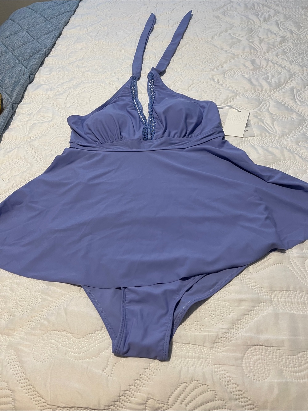 Grace Karin Lavender Halter Tankini With Separate Bottom